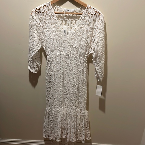 TRINA TURK White Golden Gate Dress Size Small, NWT - Picture 2 of 11